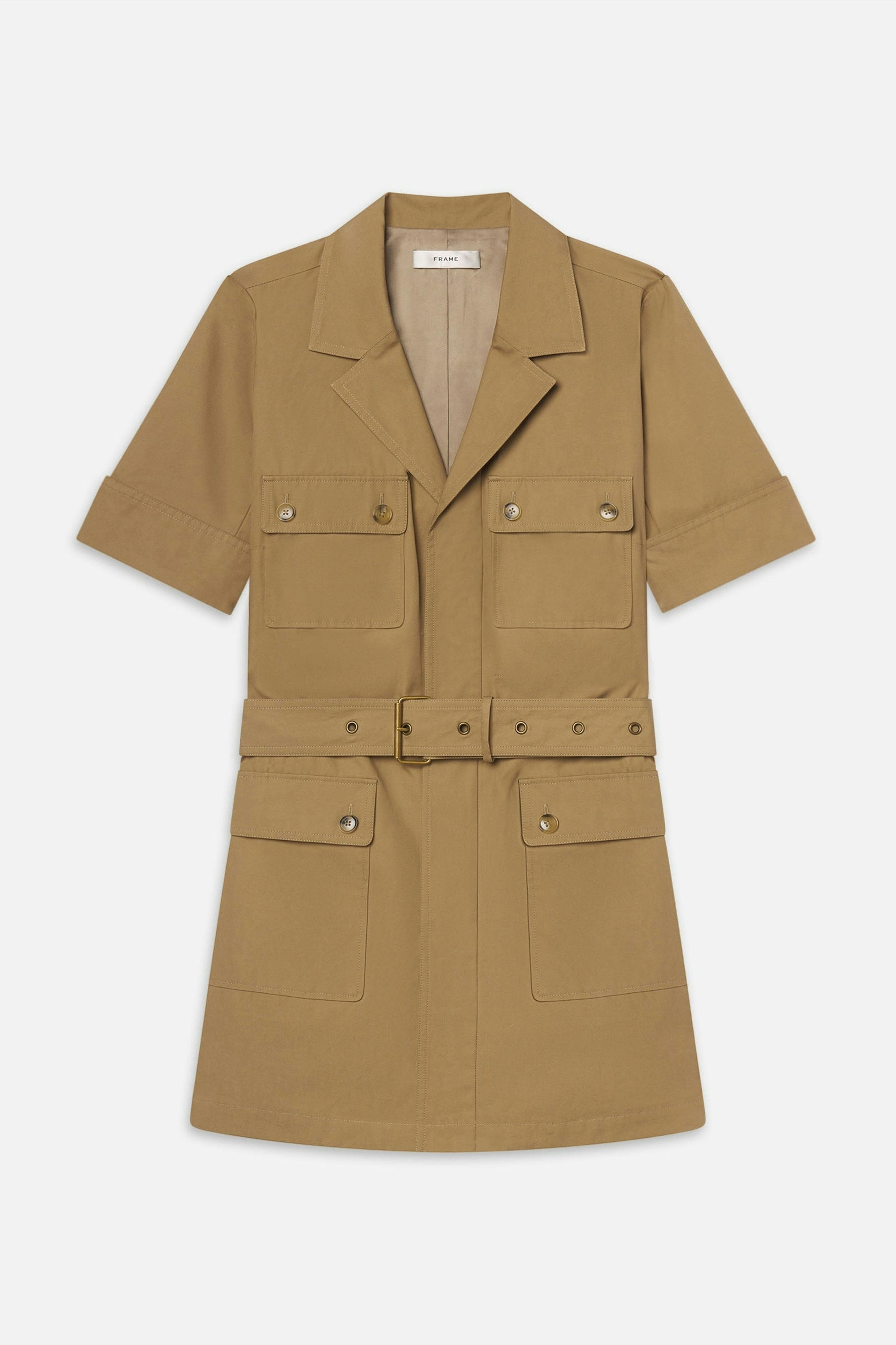 ワンピース [OPEN YY] FIELD POCKET ZIP DRESS - KHAKI OPEN YY