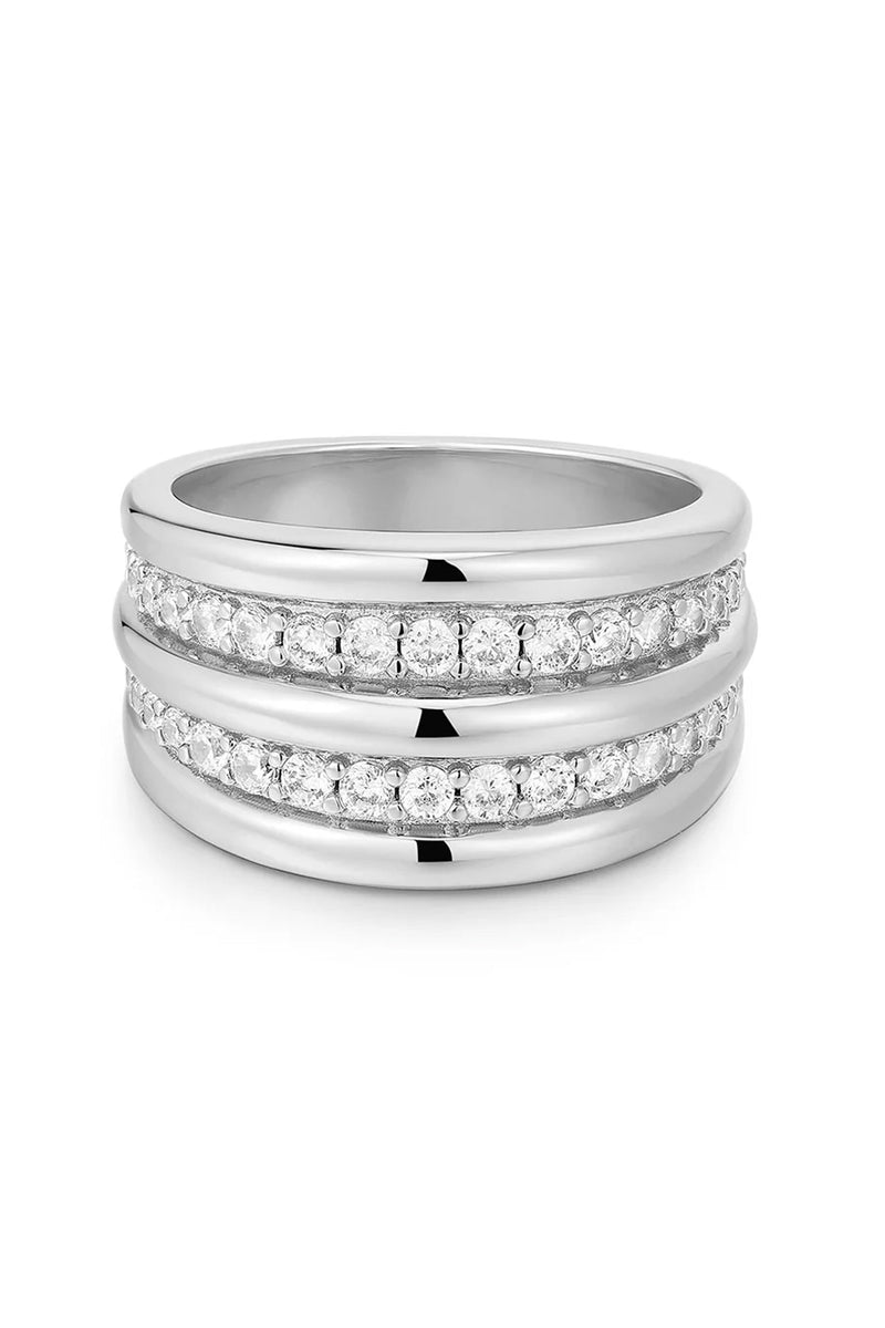 LUV AJ | The Pave Ridged Positano Ring