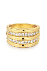 LUV AJ | The Pave Ridged Positano Ring