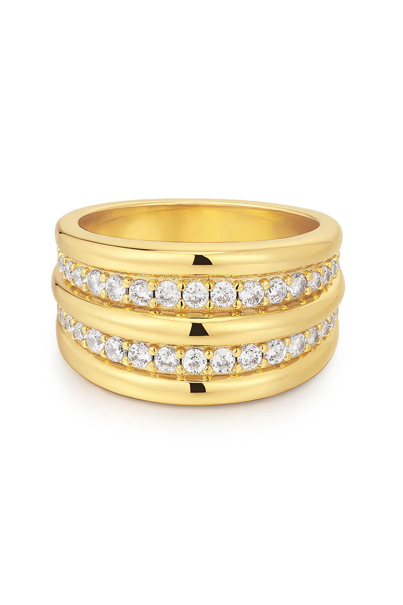 LUV AJ | The Pave Ridged Positano Ring