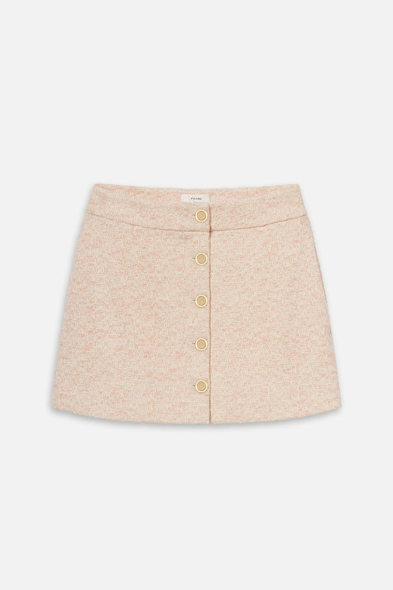 FRAME | Tweed Mini Skirt - Azalea