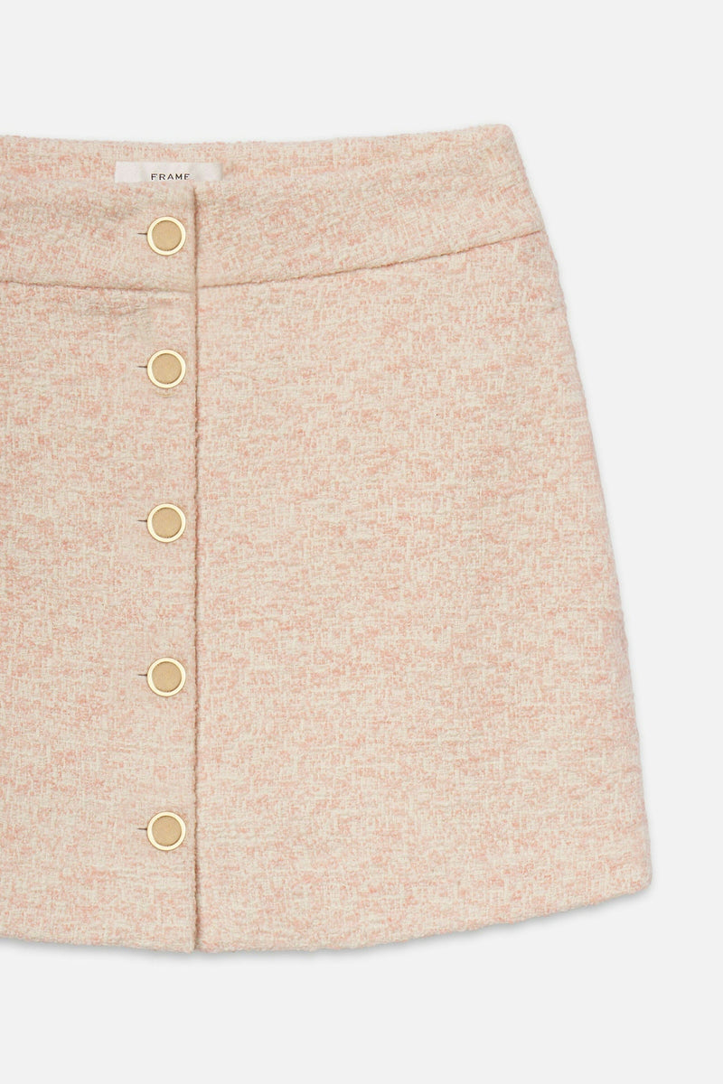 FRAME | Tweed Mini Skirt - Azalea