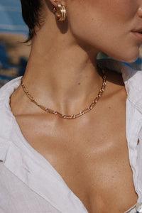 LUV AJ | The Two Tone Pave Link Necklace