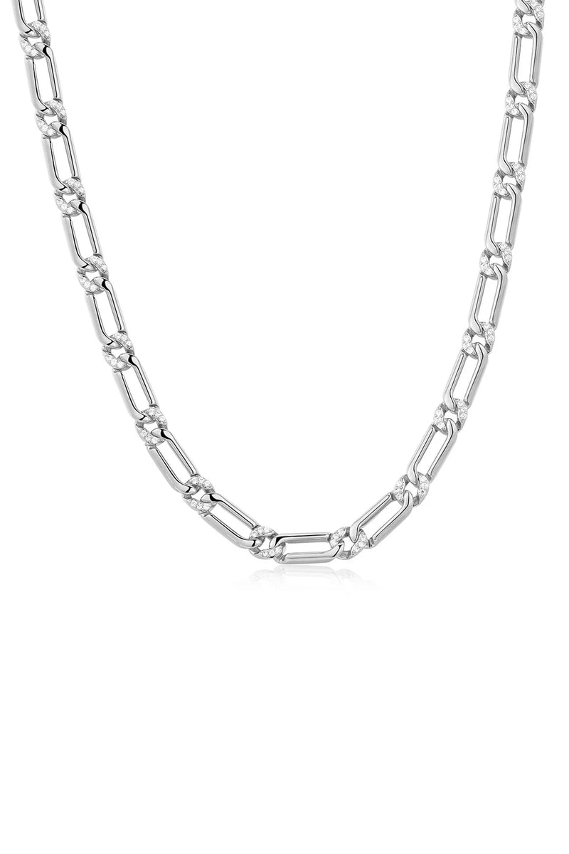 LUV AJ | The Two Tone Pave Link Necklace