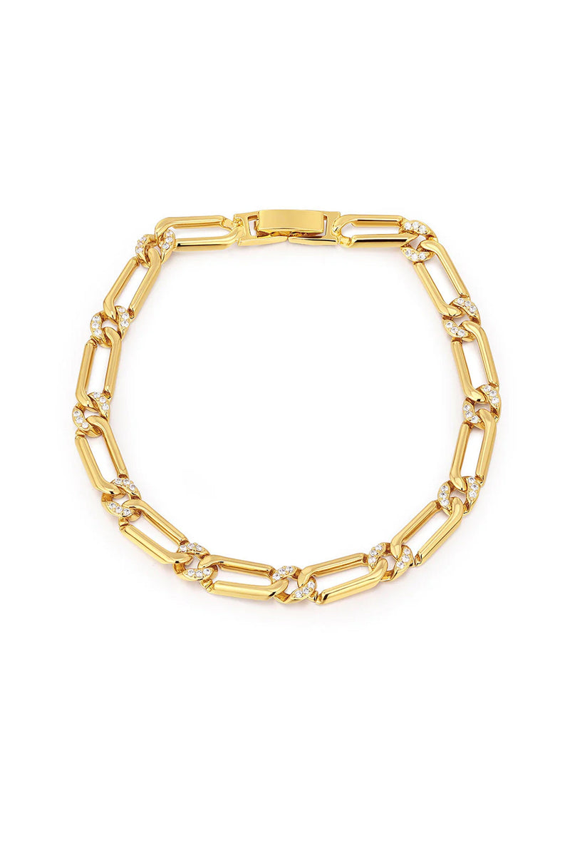 LUV AJ | The Two-Tone Pave Link Bracelet