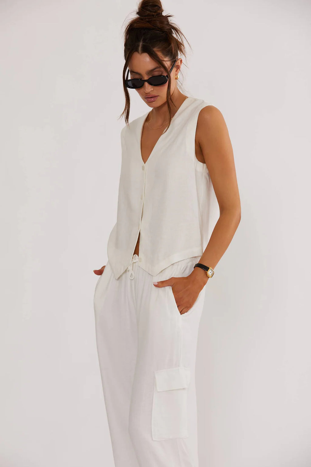 BEACHRIOT | Darcy Vest - White Linen