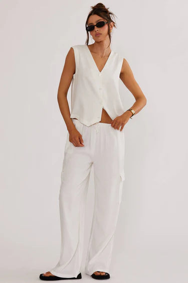BEACHRIOT | Amara Pant - White Linen