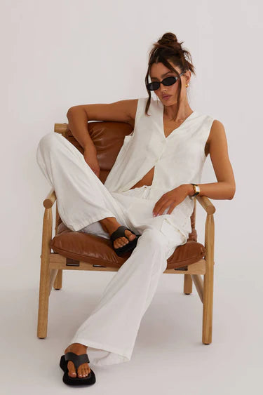 BEACHRIOT | Darcy Vest - White Linen