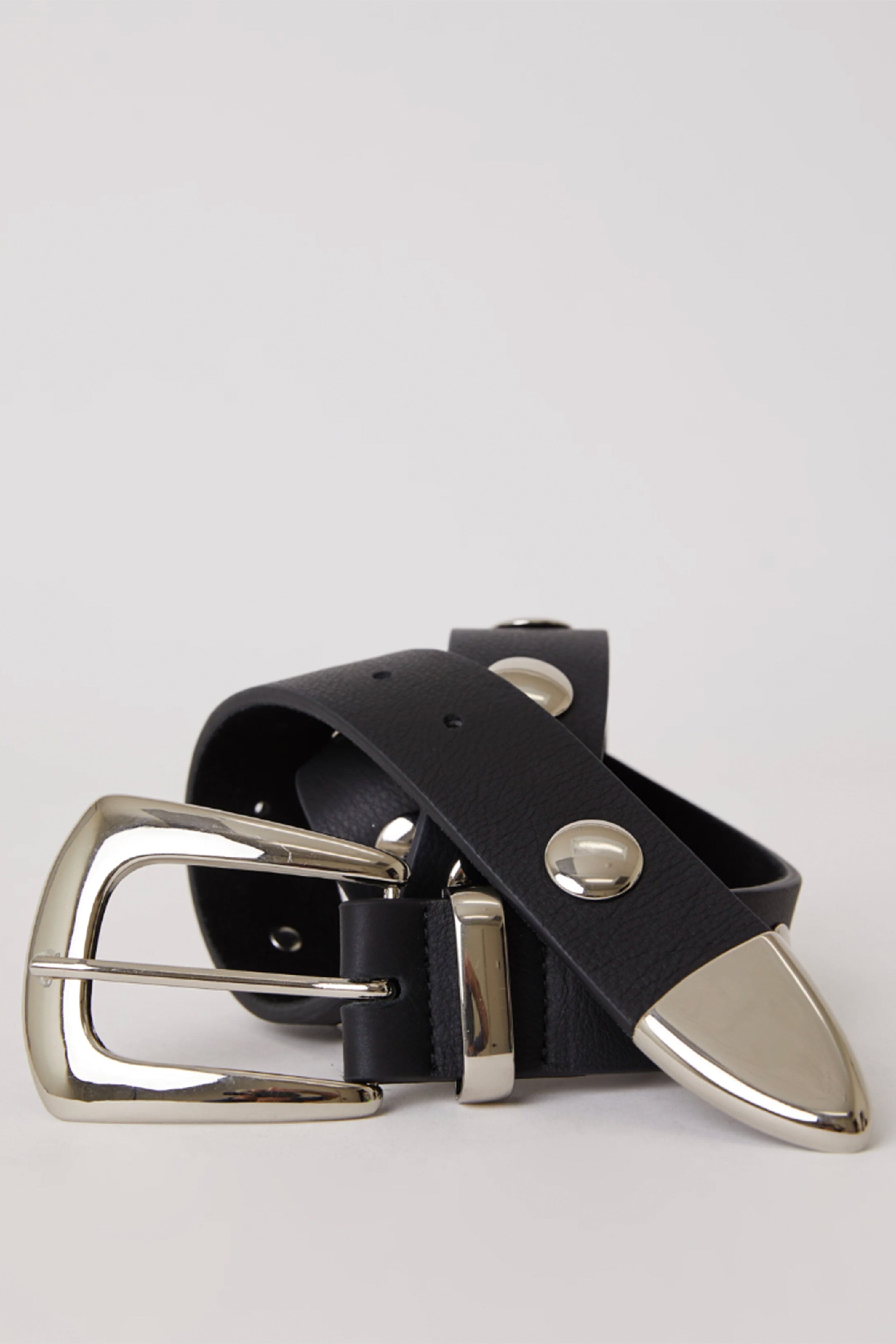 B-LOW THE BELT | Jordana Mini Moto - Black/Silver – Scarlet  display picture 2