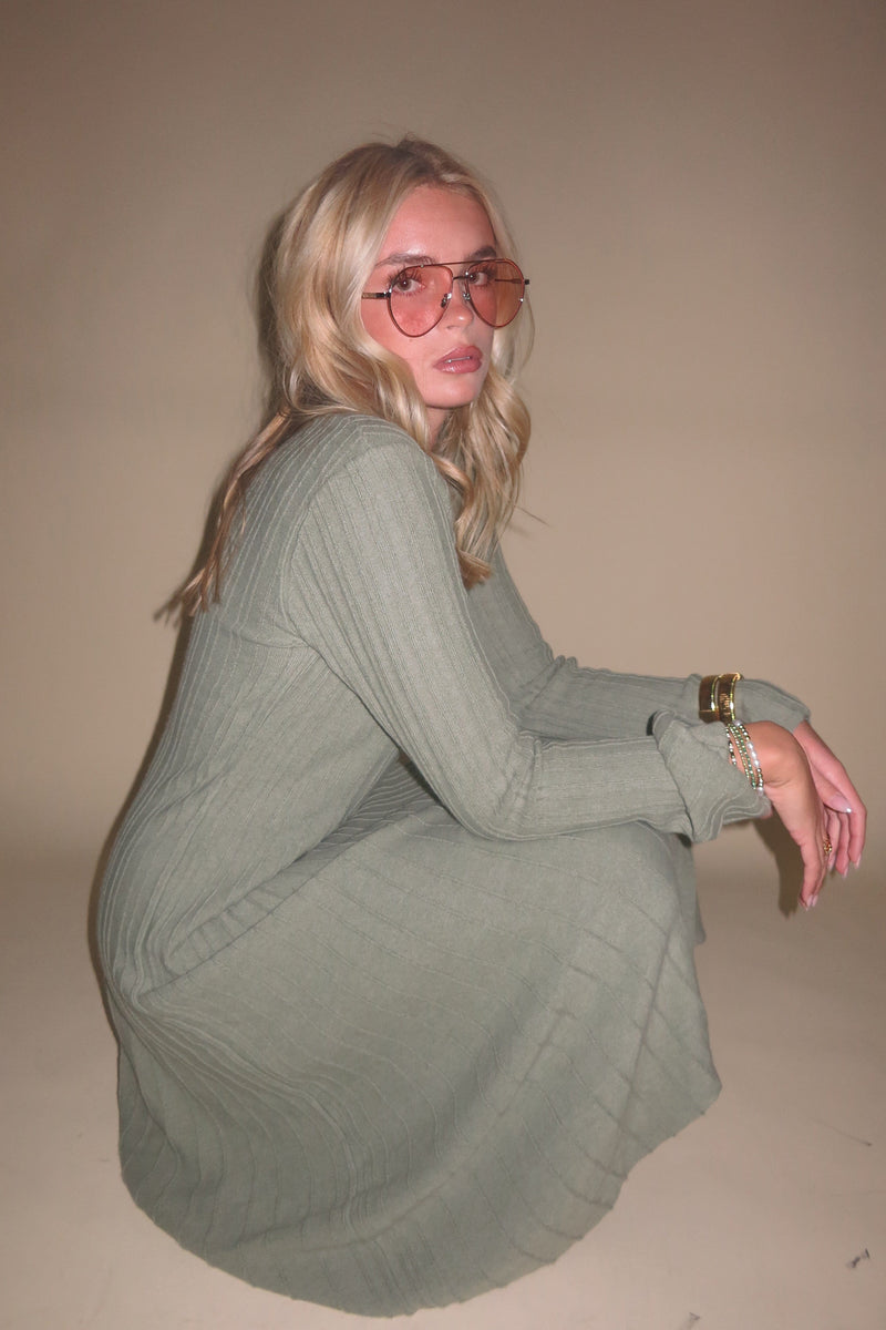 ONLINE ONLY | Jayne Knit Dress - Sage