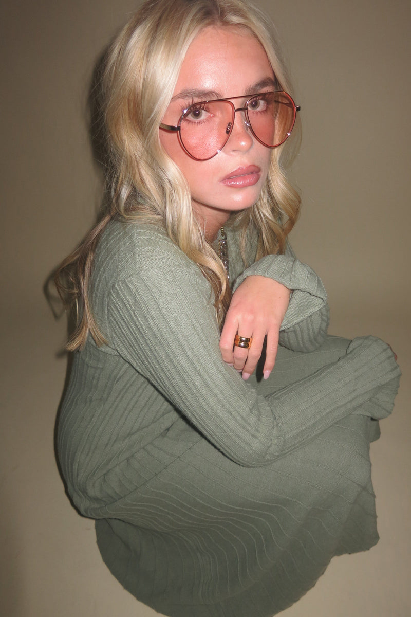 ONLINE ONLY | Jayne Knit Dress - Sage