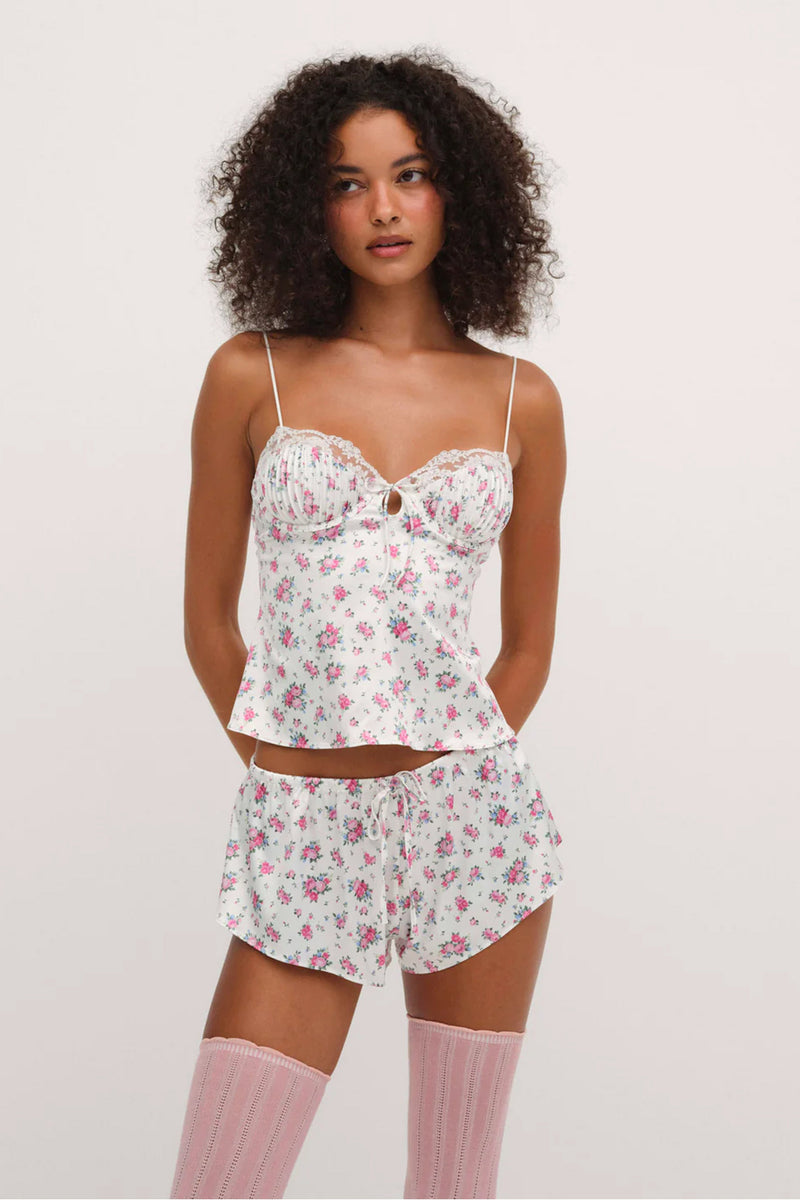 FOR LOVE & LEMONS | That's Amore Sleep Short - White