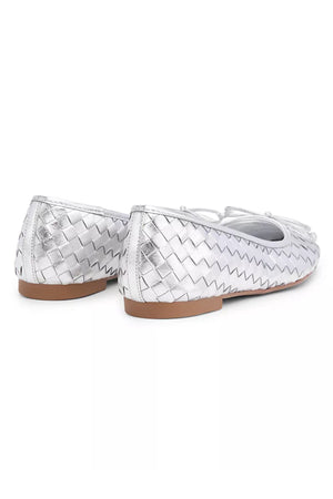 SCHUTZ | Arissa Woven Flat- Metallic