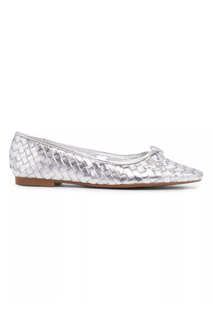 SCHUTZ | Arissa Woven Flat- Metallic