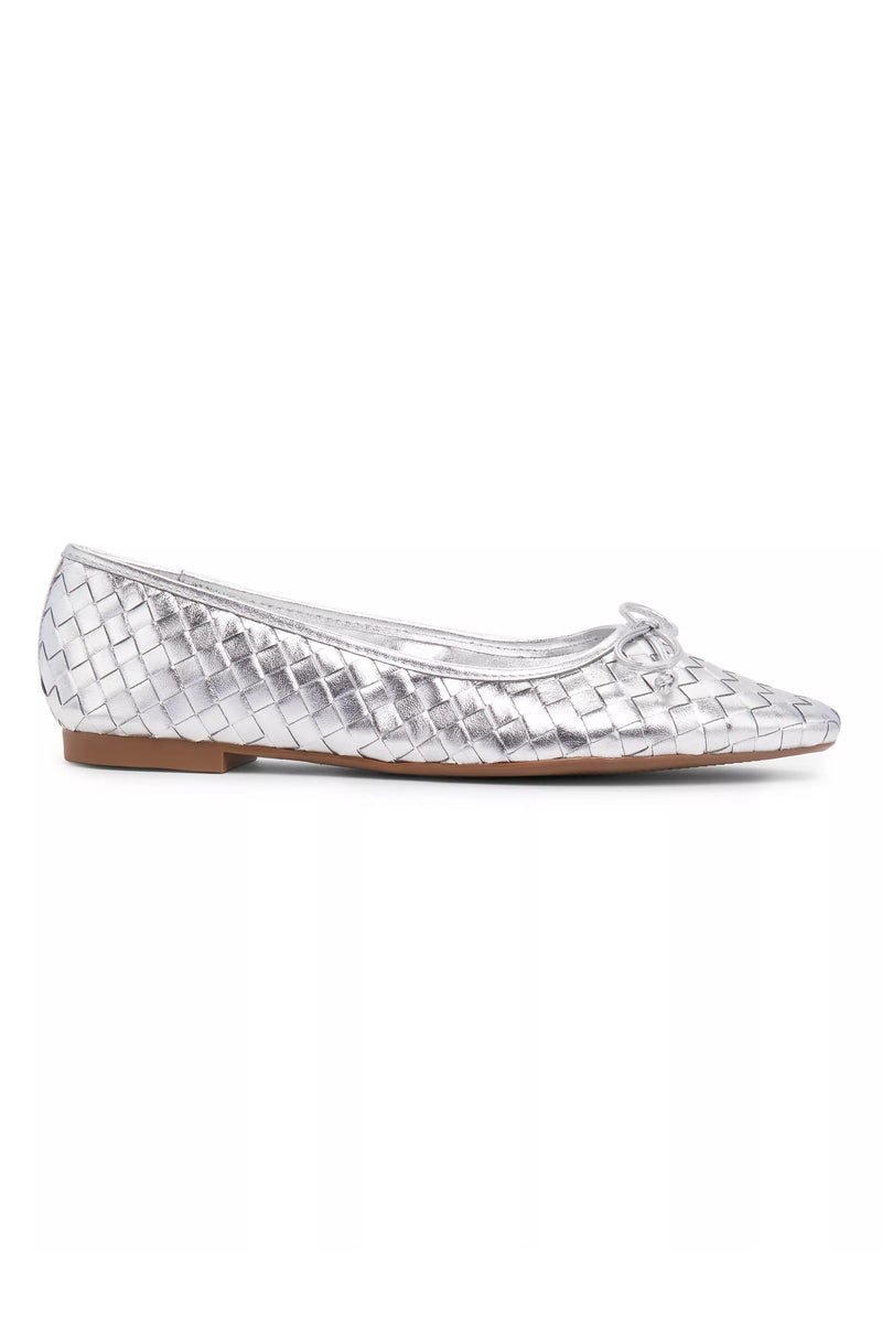 SCHUTZ | Arissa Woven Flat- Metallic