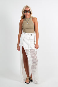 NONCHALANT | Tyra Skirt - White