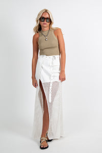 NONCHALANT | Tyra Skirt - White