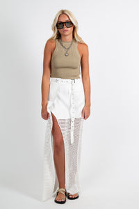 NONCHALANT | Tyra Skirt - White