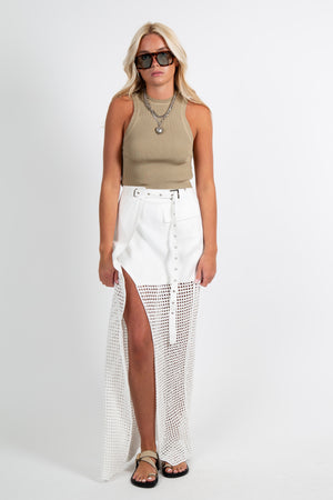 NONCHALANT | Tyra Skirt - White