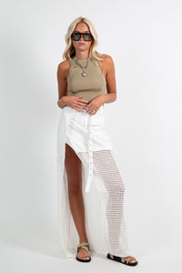 NONCHALANT | Tyra Skirt - White
