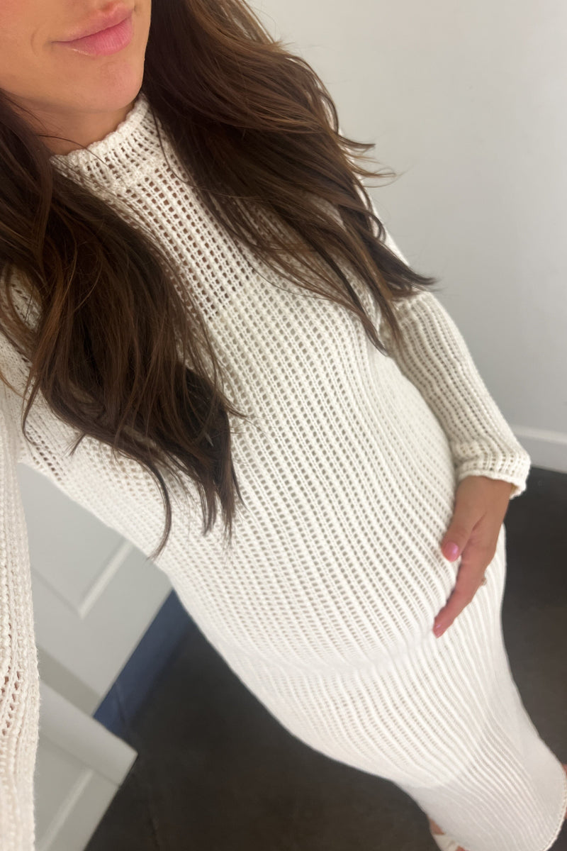 Crotchet This Way Dress - Milk