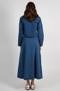 SUNDAYS | Mallory Skirt - Medium Wash Denim