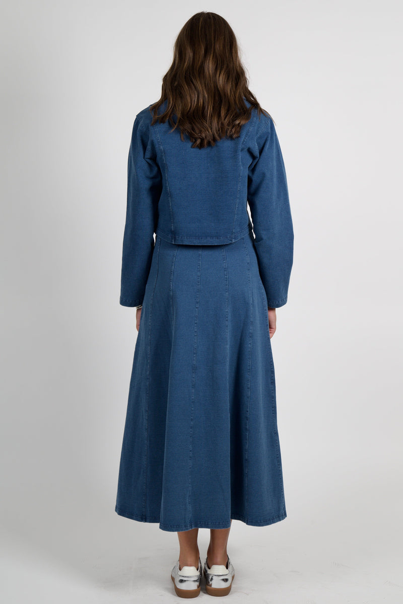 SUNDAYS | Mallory Skirt - Medium Wash Denim
