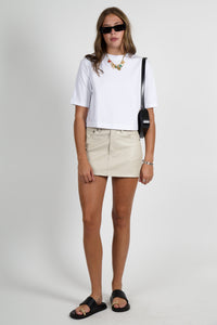 ENZA COSTA | Supima Structured Tee - White