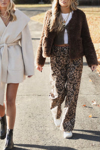 LAMARQUE | Emilia Faux Fur Jacket - Brown