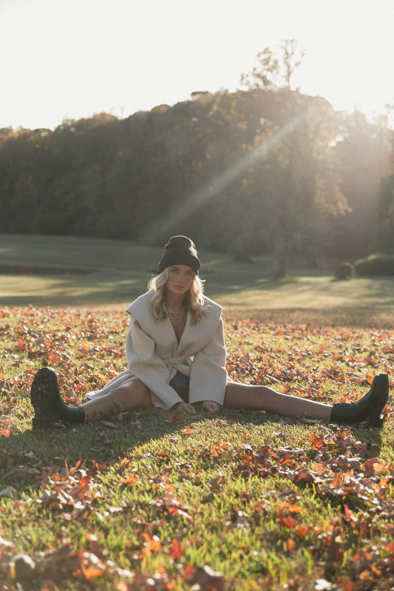 VARLEY | Edgemere Wrap Jacket - Pumice Stone Marl