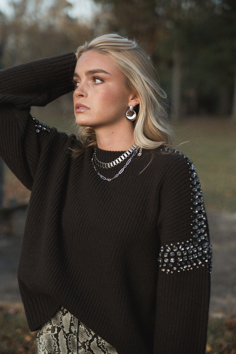 A.L.C. | Lennox Sweater - Deepest Brown