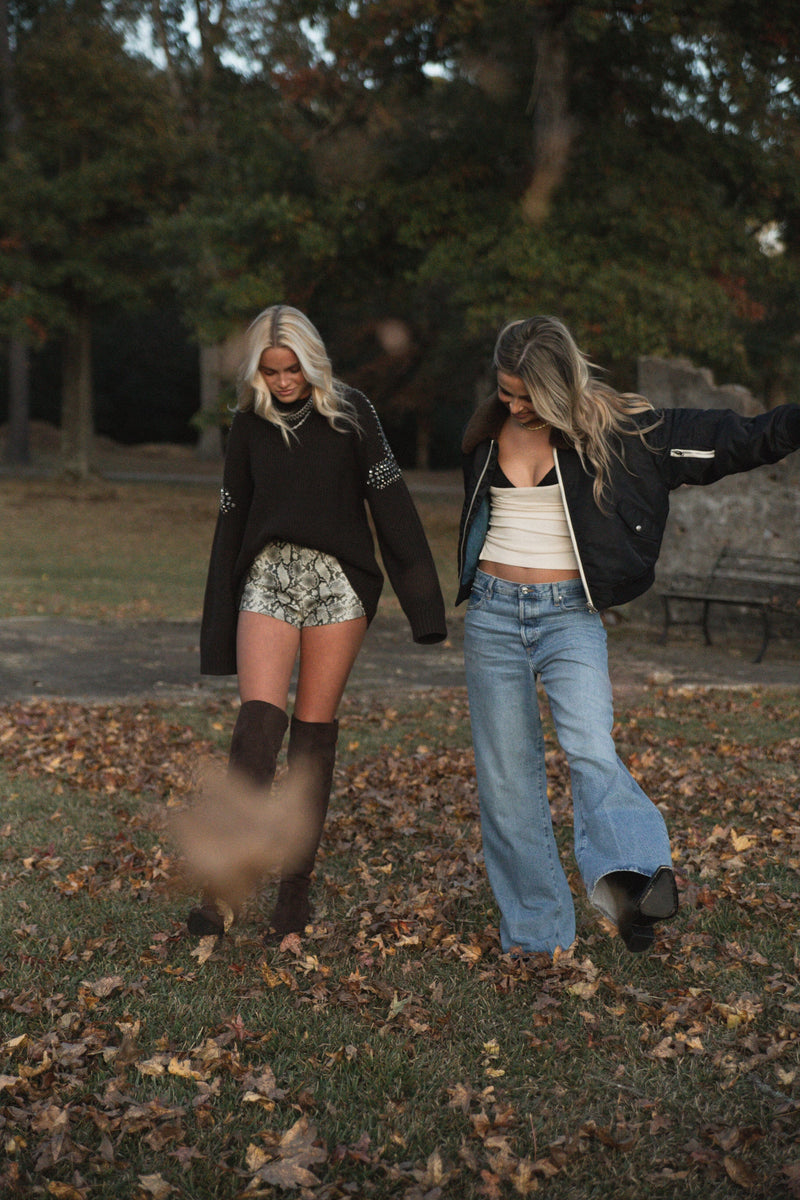 RE/DONE | Shrunken Bomber - Black