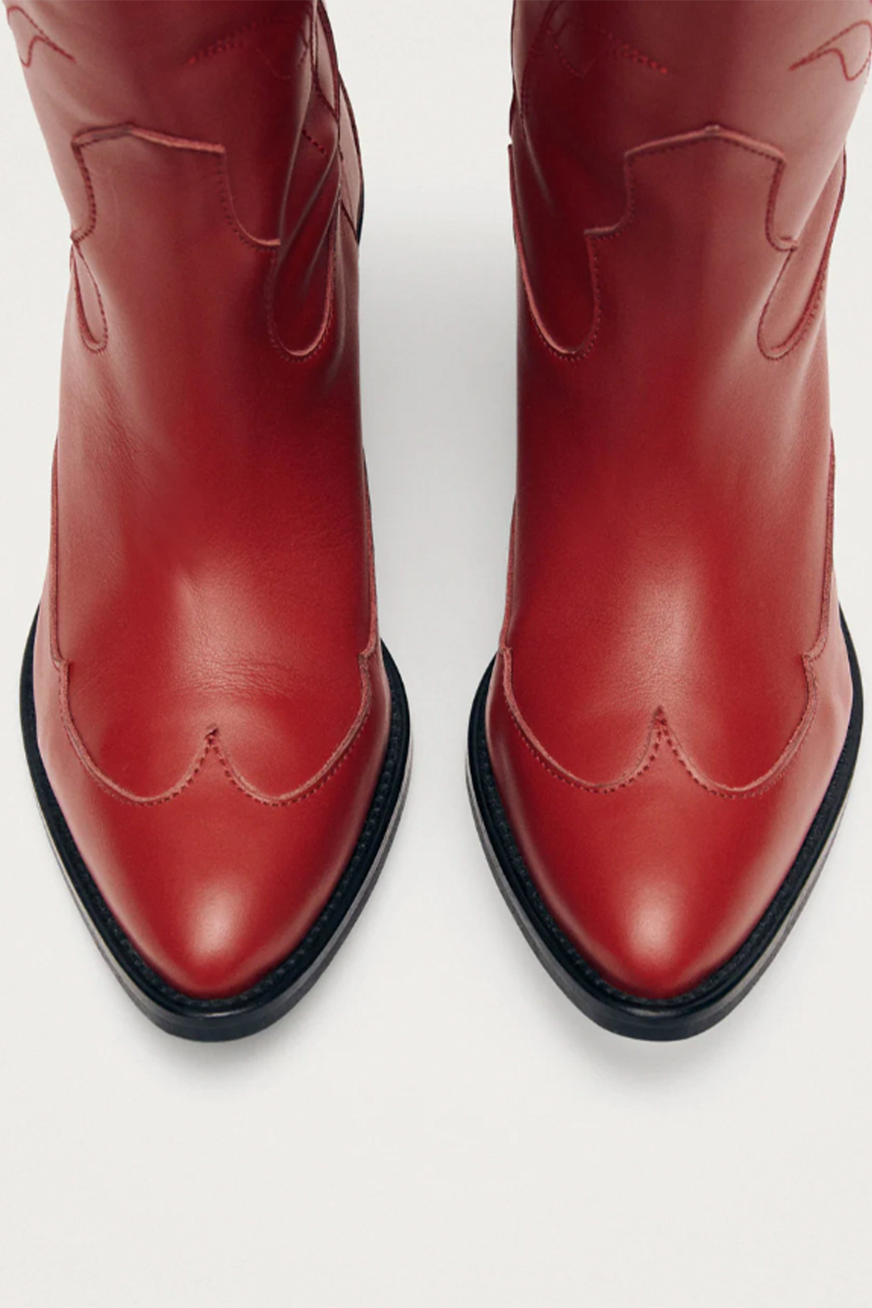 red leather dress boots ALOHAS | Liberty Leather Boots