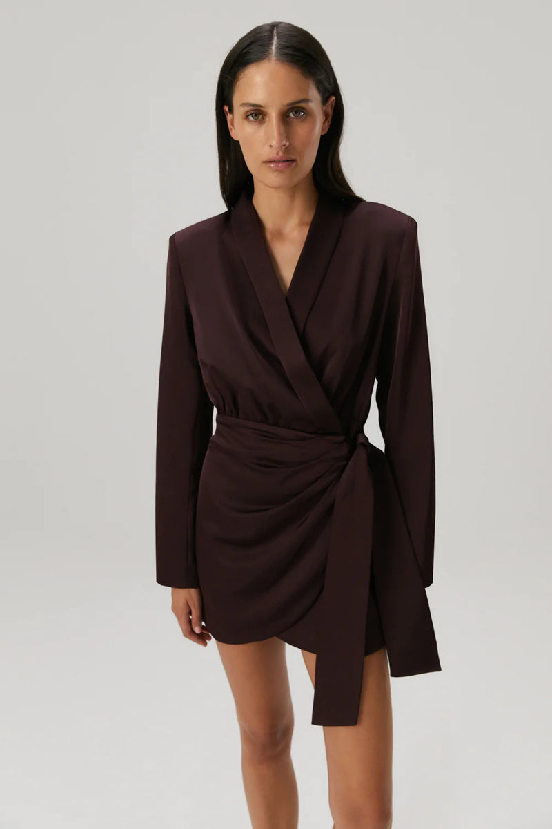 MISHA | Azera Mini Dress - Port