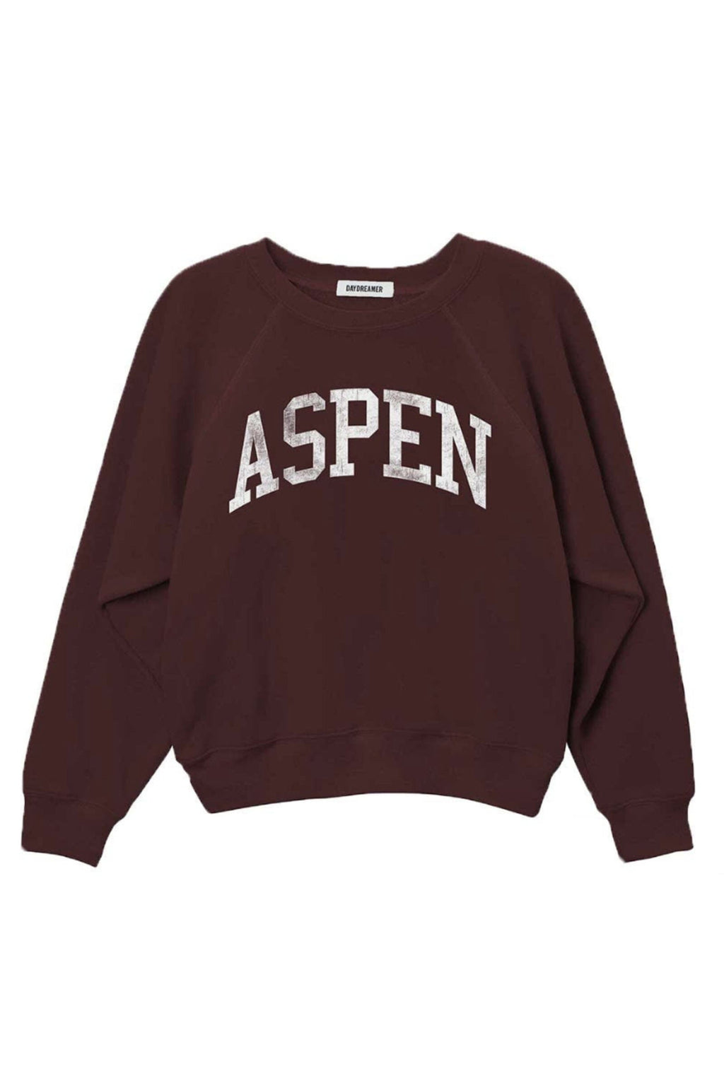 DAYDREAMER | Aspen Raglan Crew - Vintage Maroon