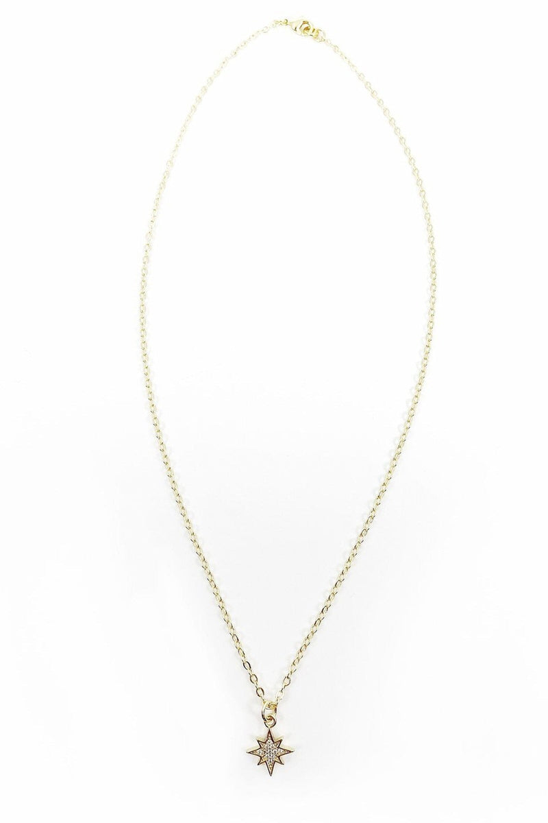 RACHEL NATHAN | Pave Crystal North Star Necklace