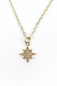 RACHEL NATHAN | Pave Crystal North Star Necklace