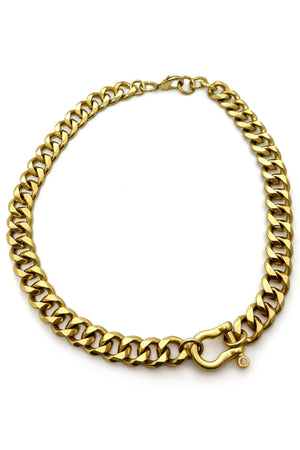 RACHEL NATHAN | Shackle Clasp Necklace