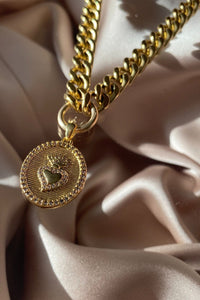 RACHEL NATHAN | Sacred Heart Curb Necklace