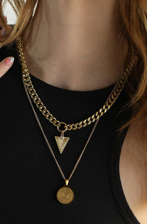 RACHEL NATHAN | Triad Curb Necklace