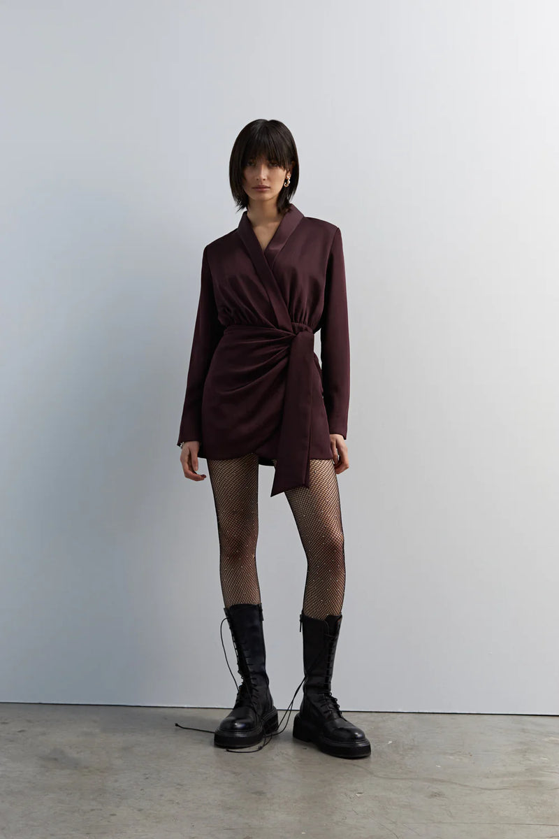 MISHA | Azera Mini Dress - Port