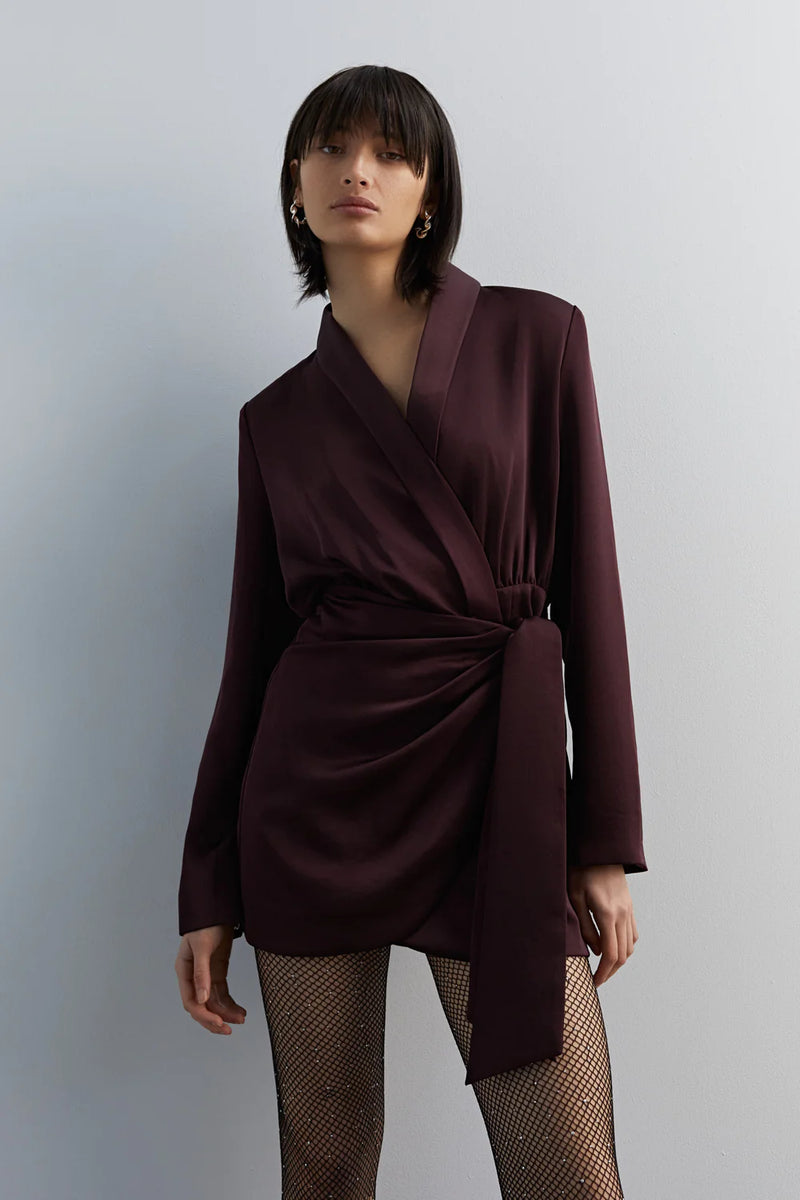 MISHA | Azera Mini Dress - Port