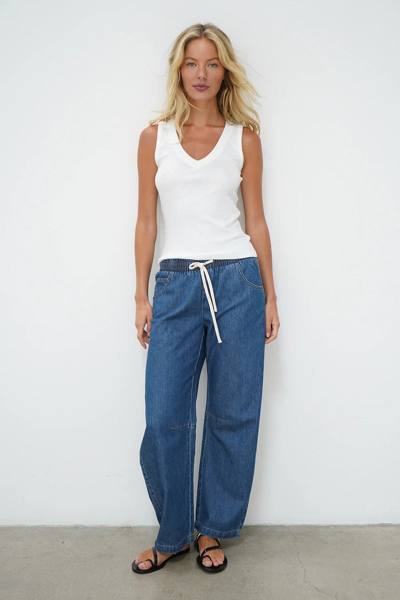 LNA | Lennon Pant - Soft Denim