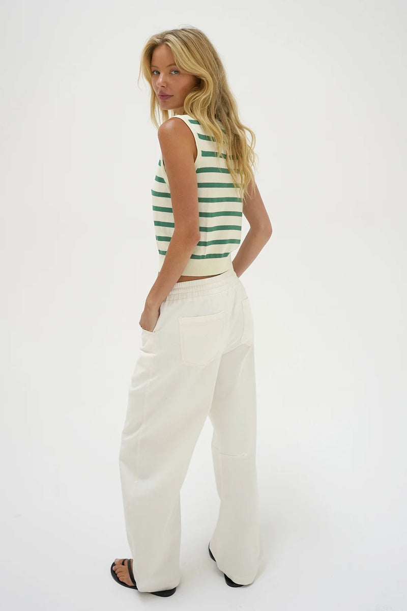 LNA | Marleigh Stripe Tank - Narrow Green