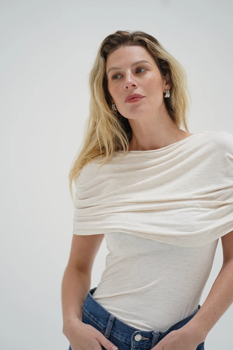 LNA | Rylie Shawl Top - Halo