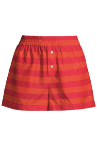 SOLID & STRIPED | The Lexy Boxer - Berry x Coral Orange