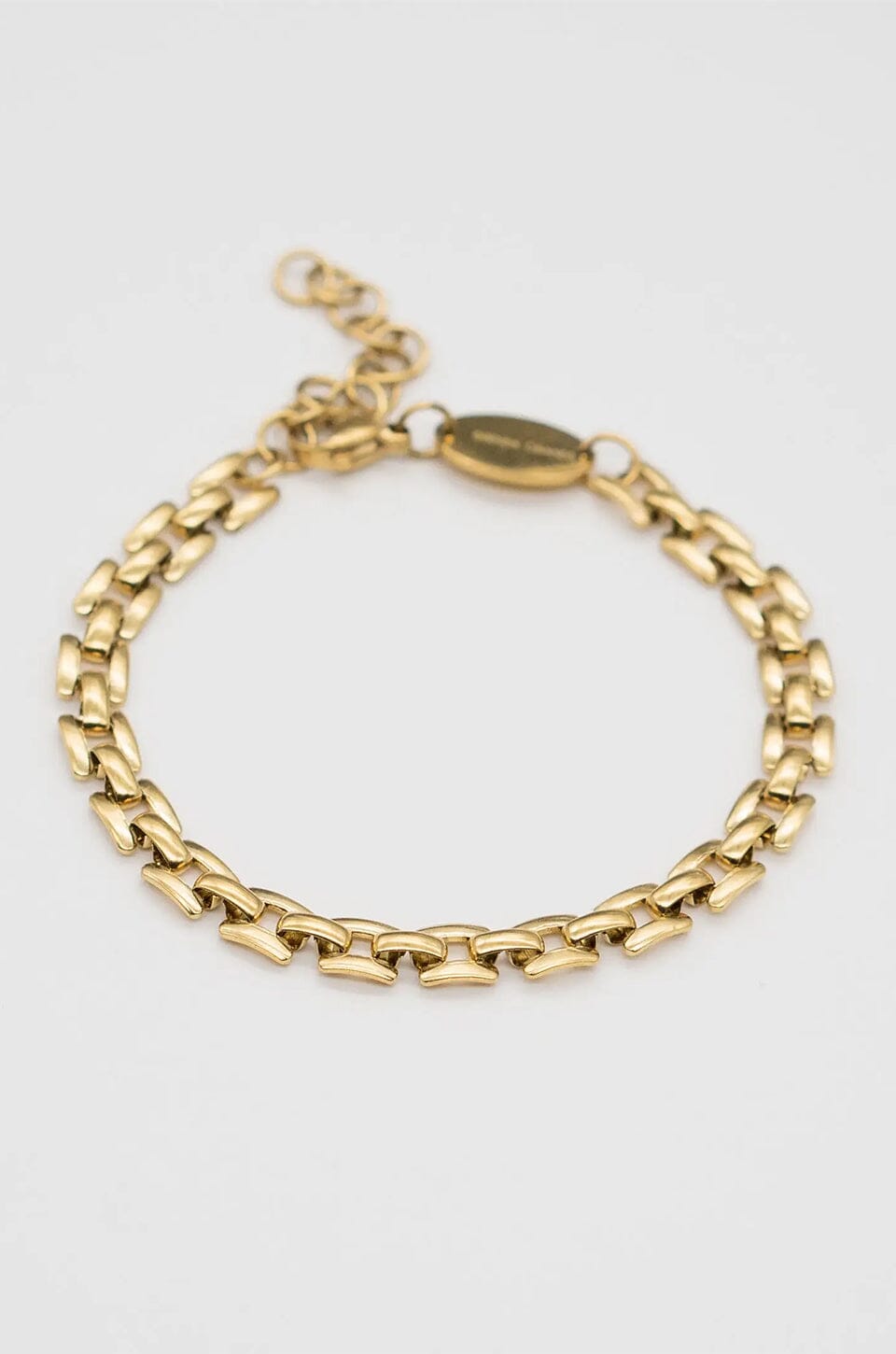 BRENDA G | Squared Chain Bracelet - Gold