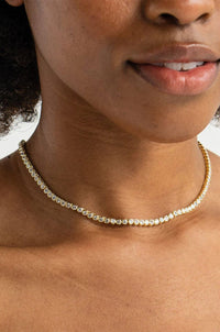 BRENDA G | Tennis Necklace - Gold