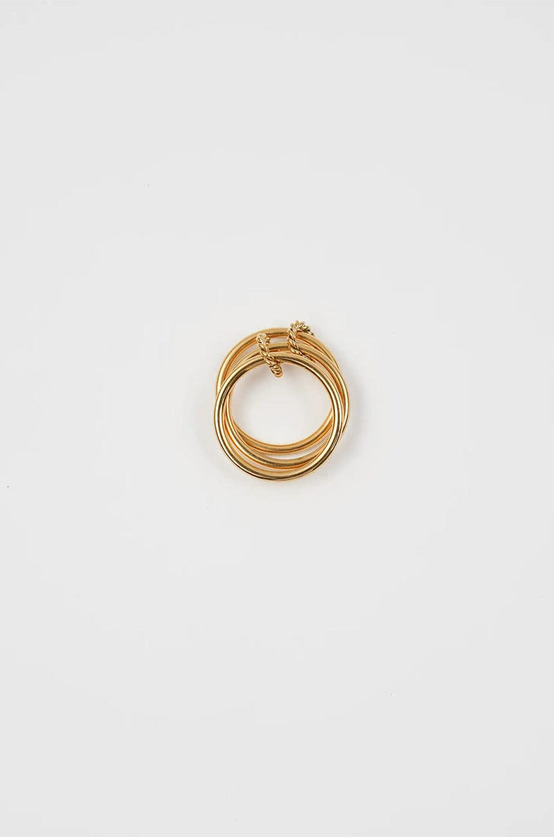 BRENDA G | Triple Loop Ring - Gold
