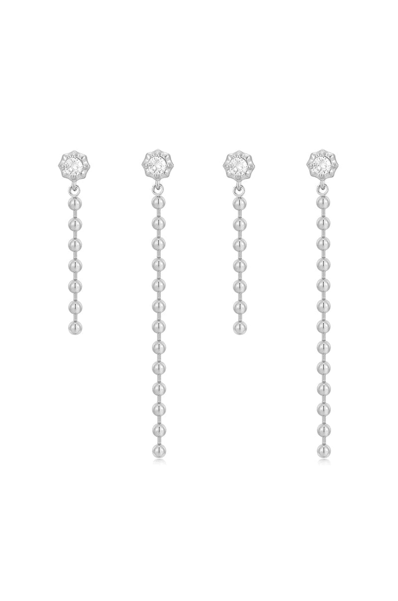 LUV AJ | Ball Chain Drop Earring Set